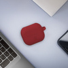 Silikonowe etui z karabińczykiem Bizon Case Headphone Silicone do Galaxy Buds 3/3 Pro/3 FE, burgundowe