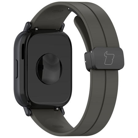 Silikonowy pasek Bizon Strap Watch Silicone L do Quick Release 22 mm, czarny