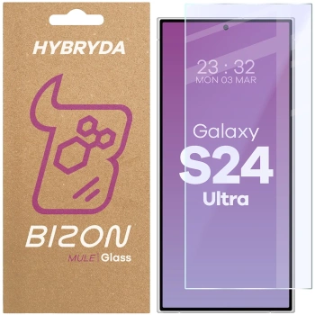 Elastyczne szkło hybrydowe Bizon Glass Mule do Galaxy S24 Ultra 5G