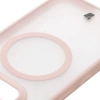 Etui z pierścieniem magnetycznym Bizon Case MatteO do Nothing Phone (3a), przydymione-różowe