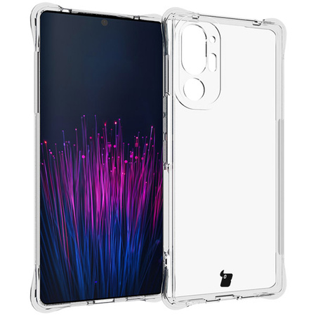 Elastyczne etui + 2x folia na ekran Bizon Case Clear Pack do HTC U24 Pro, przezroczyste