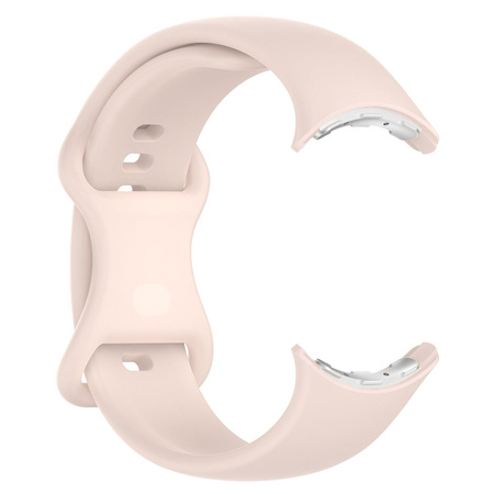 Silikonowy pasek Bizon Strap Watch Silicone S do Google Pixel Watch 4/3 (45mm), jasnoróżowy