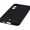 Silikonowe etui z pierścieniem magnetycznym Bizon Soft Case Magnetic do Galaxy S25, czarne