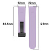 Silikonowy pasek Bizon Strap Watch Silicone L do Quick Release 22 mm, lawendowy