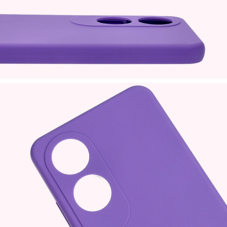Silikonowe etui Bizon Soft Case do Oppo A60 4G, fioletowe