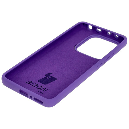 Silikonowe etui Bizon Soft Case do Xiaomi Redmi Note 14 5G, fioletowe