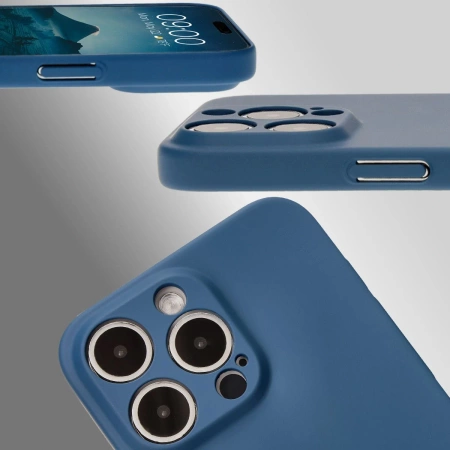 Etui Bizon Case Łupka do iPhone 15 Pro Max, niebieskie
