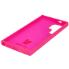 Silikonowe etui Bizon Soft Case do Galaxy S24 Ultra, neonowo-różowe