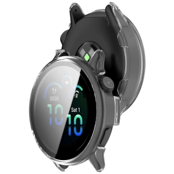 Etui ze szkłem do zegarka Bizon Case+Glass Watch do Garmin Vivoactive 6, przezroczyste