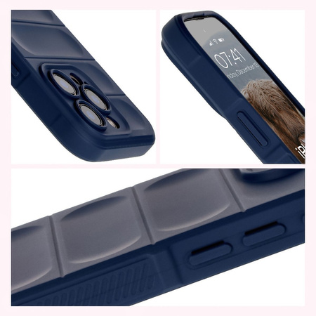 Pancerne etui Bizon Case Tur do iPhone 16 Pro Max, granatowe