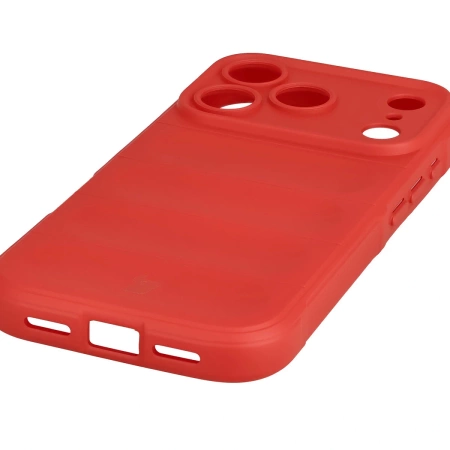 Pancerne etui Bizon Case Tur do iPhone 17 Pro, czerwone