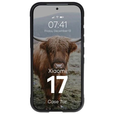 Pancerne etui Bizon Case Tur do Xiaomi 17, czarne