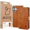 Etui z klapką Bizon Case Pocket do iPhone 17, brązowe