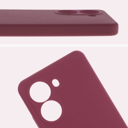 Silikonowe etui Bizon Soft Case do Xiaomi POCO X7 Pro, ciemnofioletowe