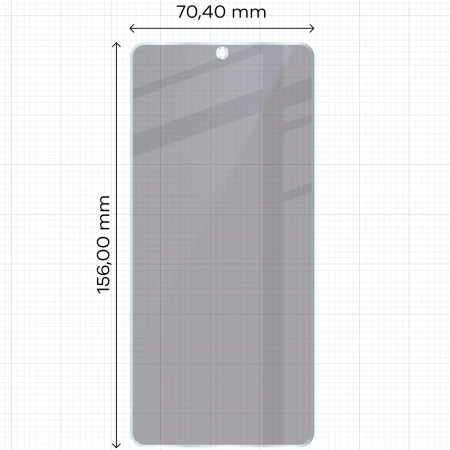 Prywatyzujące szkło hybrydowe Bizon Glass Mule Shadow do Xiaomi Poco X7 Pro, matowe