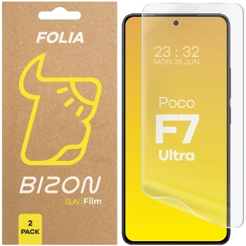 Folia matowa Bizon Glass Film Sun do Xiaomi Poco F7 Ultra, 2 sztuki