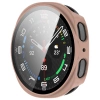 Etui ze szkłem do zegarka Bizon Case+Glass Watch do Samsung Galaxy Watch 8 40 mm, różowe