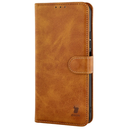 Etui z klapką Bizon Case Pocket do Xiaomi Redmi 15C 4G/5G / Poco C85, brązowe