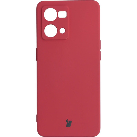 Etui Bizon Case Silicone do OPPO Reno 7 4G, ciemny róż