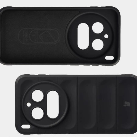 Pancerne etui Bizon Case Tur do Vivo X300 Pro, czarne