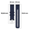 Pasek Bizon Strap Watch Silicone Pro do Garmin Vivoactive 5, granatowy