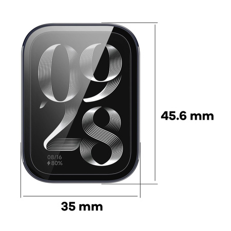 Etui ze szkłem do zegarka Bizon Case+Glass Watch do Xiaomi Mi Smart Band 9 Pro, niebieskie