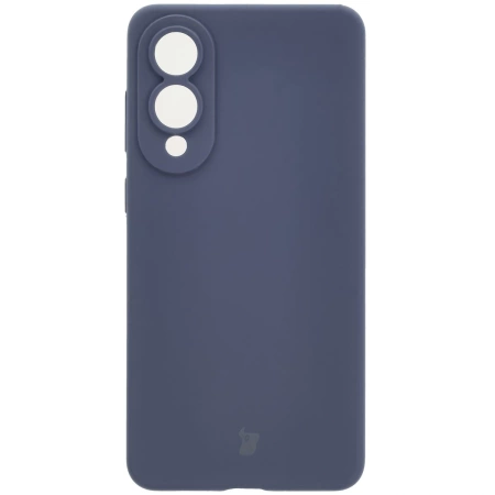 Silikonowe etui Bizon Soft Case do Galaxy S25 Edge, ciemnoniebieskie