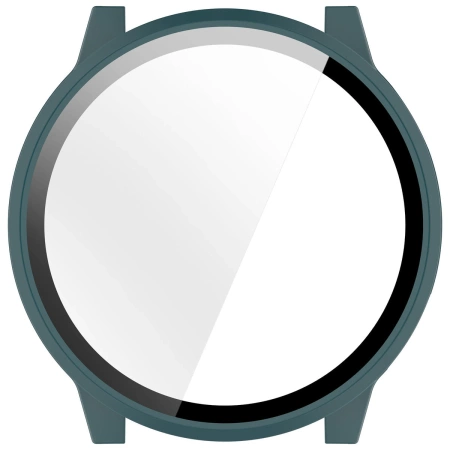 Etui ze szkłem do zegarka Bizon Case Watch Adamo do Garmin Venu 4 41 mm, zielone