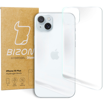 Folia hydrożelowa na tył Bizon Glass Hydrogel Back Duo, iPhone 15 Plus, 2 sztuki