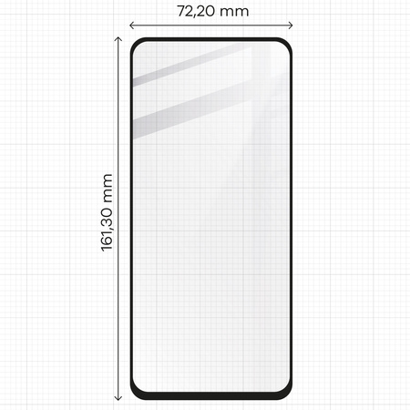 Szkło hartowane Bizon Glass Edge 2 do Realme 12 4G, czarna ramka