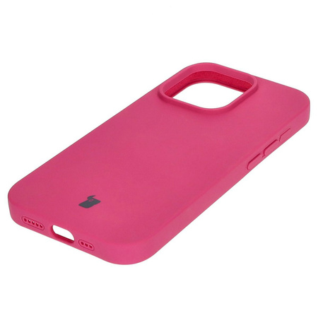 Etui silikonowe do iPhone 15 Pro Bizon Soft Case, fuksja