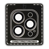 Szkło na aparat z aplikatorem Bizon Glass Snap Lens do iPhone 12 Pro/11Pro/11 Pro Max, 1 zestaw, szara ramka