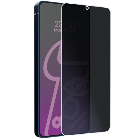 Prywatyzujące szkło hybrydowe Bizon Glass Mule Shadow do Galaxy S25 Plus, matowe