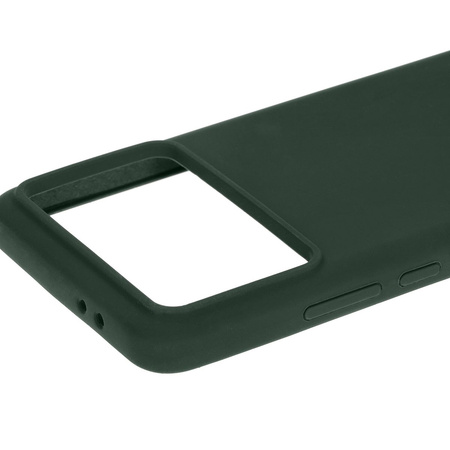 Silikonowe etui Bizon Soft Case do Xiaomi Poco F6 Pro, ciemnozielone