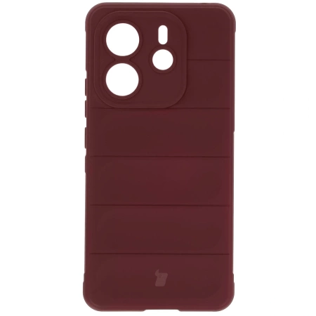 Pancerne etui Bizon Case Tur do Xiaomi Redmi Note 14 4G, burgundowe
