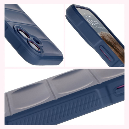 Pancerne etui Bizon Case Tur do iPhone 16, granatowe