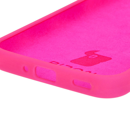 Silikonowe etui Bizon Soft Case do Galaxy M35 5G, neonowo-różowe