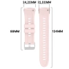Silikonowy pasek Bizon Strap Watch Silicone T do Huawei Watch 5 46 mm, różowy