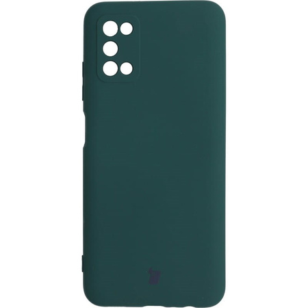 Etui Bizon Case Silicone do Galaxy A03S, ciemnozielone