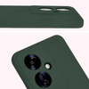 Silikonowe etui Bizon Soft Case do Oppo Reno11 F 5G, ciemnozielone