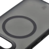 Etui z pierścieniem magnetycznym Bizon Case MatteO do Nothing Phone (3a), przydymione-czarne