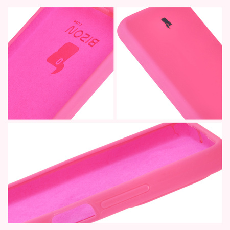 Silikonowe etui Bizon Soft Case do Realme C67 4G, neonowo-różowe