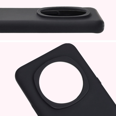 Silikonowe etui Bizon Soft Case do Honor Magic6 Pro, czarne