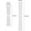 Pasek ze stali nierdzewnej Bizon Strap Watch Aura do Google Pixel Watch 3 / 2 / 1 41 mm, różowozłoty