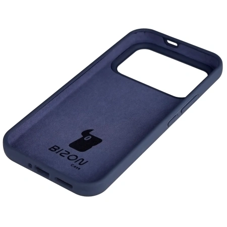 Silikonowe etui Bizon Soft Case do Xiaomi POCO F8 Ultra, ciemnoniebieskie