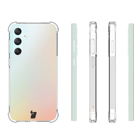Etui + 2x szkło Bizon Case Clear Pack do Galaxy S23 FE, przezroczyste