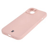 Etui Bizon Case Silicone do iPhone 15, jasnoróżowe