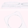 Etui z pierścieniem magnetycznym Bizon Case CrystalO do Vivo X200 Pro, przezroczyste