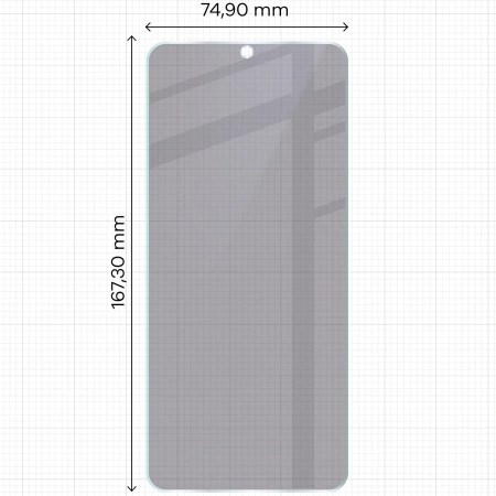 Prywatyzujące szkło hybrydowe Bizon Glass Mule Shadow do Xiaomi Redmi 15C 5G, matowe