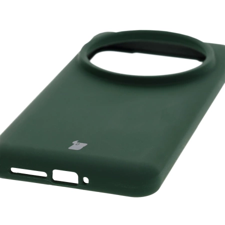 Silikonowe etui Bizon Soft Case do Xiaomi 15 Ultra, ciemnozielone